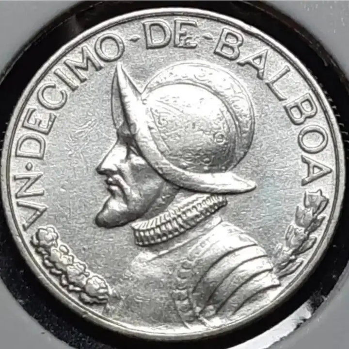 [BUNJANG] 1947 Panama 1/10 Balboa Silver Coin (Uncirculated) / [은화] 파나마 준미사용  1947년 1/10발보아 은화.주화 화폐 동전