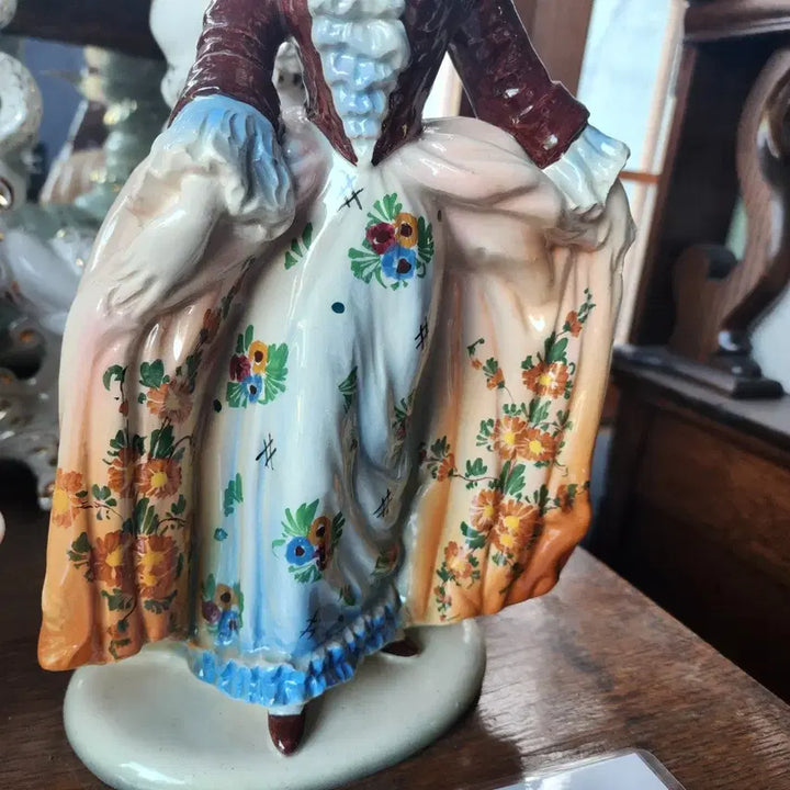 [BUNJANG] Italian 1950s Hand-Painted Decorative Vase / 이태리 1950년대 핸드 페인티드 높이33.5cm 가로19cm 상태좋음