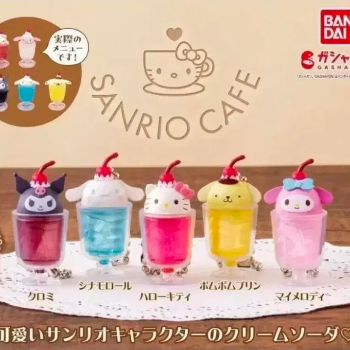 [BUNJANG] Sanrio Cafe Cream Soda Gacha Pom Pom Purin Figure / 산리오 카페 크림소다 가챠 폼폼푸린