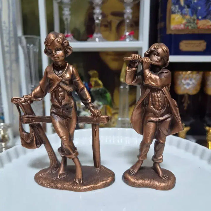 [BUNJANG] Antique Brass Interior Decor Set (2 Pieces) / 앤틱 황동 인테리어소품2p