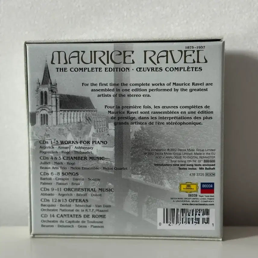 [BUNJANG] Ravel The Complete Edition 14CD Box Set (DECCA) / DECCA 라벨 전집 14CD 박스세트(새상품급)