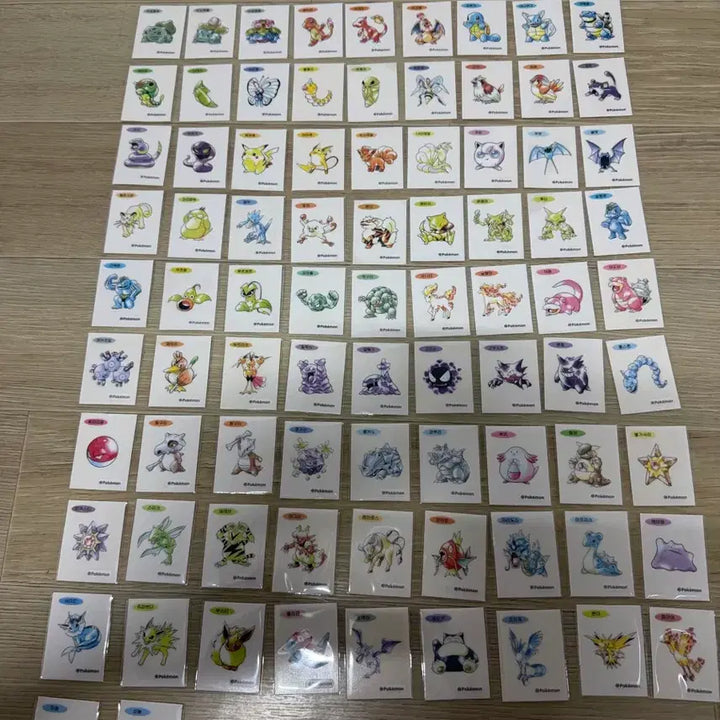 [BUNJANG] Pokemon Bandai Sticker Art Set (83 Variants) / 포켓몬 띠브실 아트웍 83종