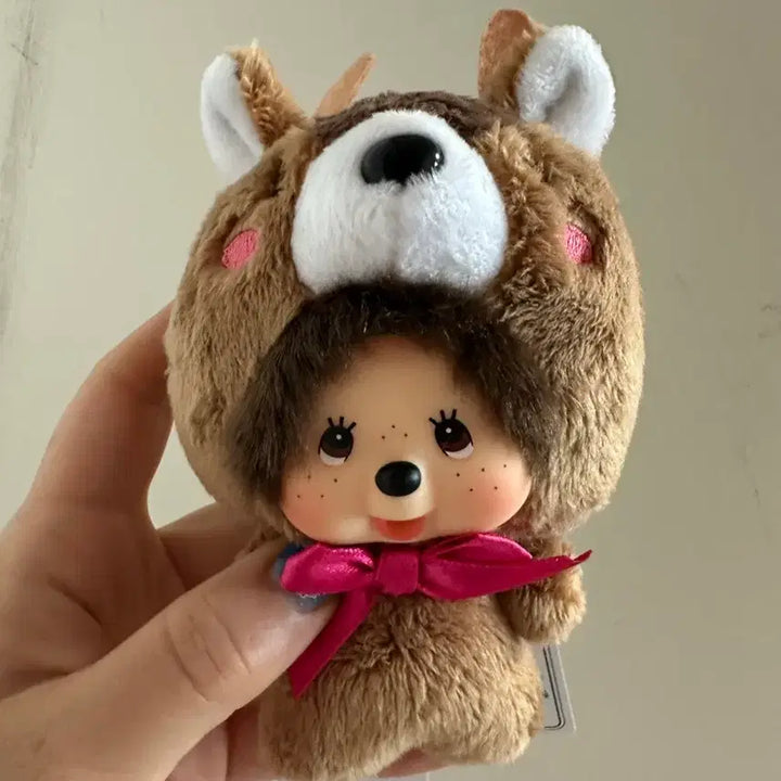 [BUNJANG] Sekiguchi Monchhichi Nara Deer Limited Edition Mini Doll Keychain / 세키구치 몬치치 나라 사슴 한정판 미니 인형 키링