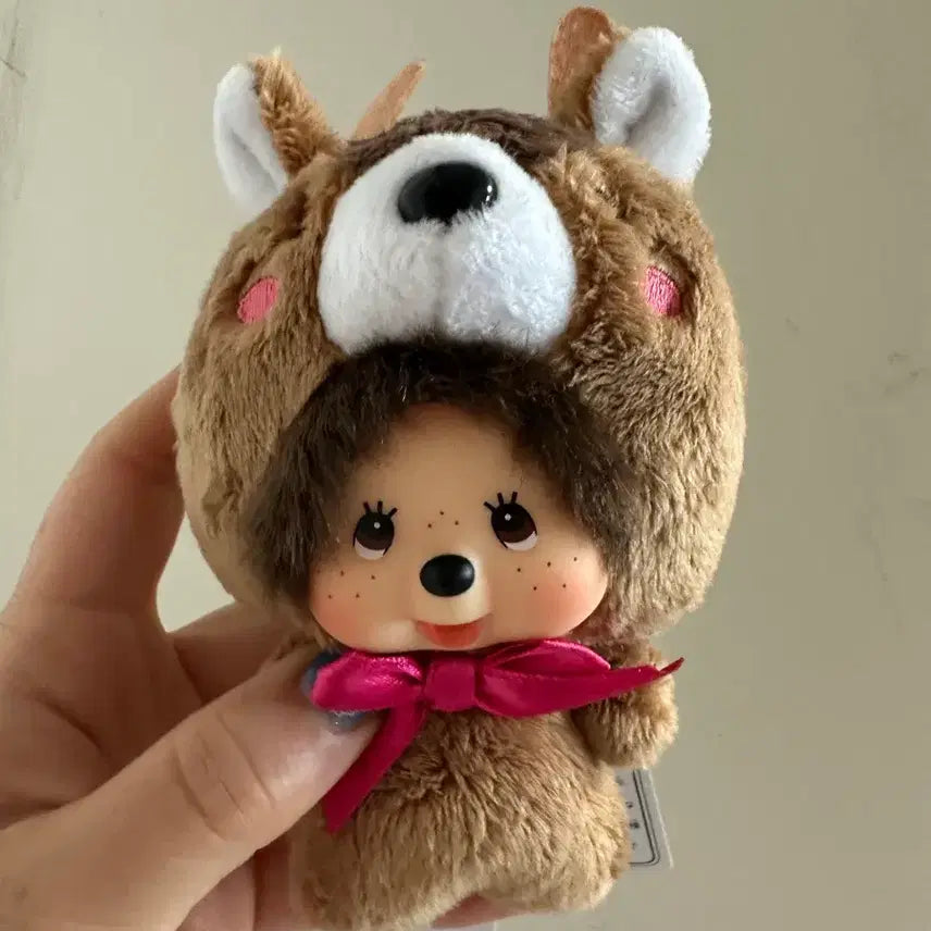 [BUNJANG] Sekiguchi Monchhichi Nara Deer Limited Edition Mini Doll Keychain / 세키구치 몬치치 나라 사슴 한정판 미니 인형 키링