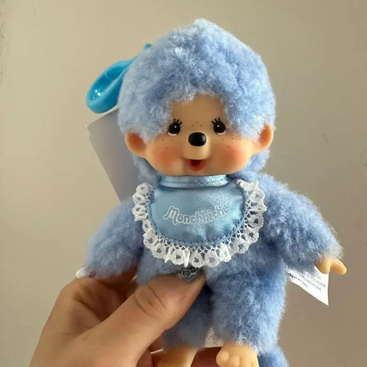 [BUNJANG] Sekiguchi Monchhichi European Curly Plush Doll Keychain / 정품 세키구치 몬치치 유럽 뽀글이 인형 키링