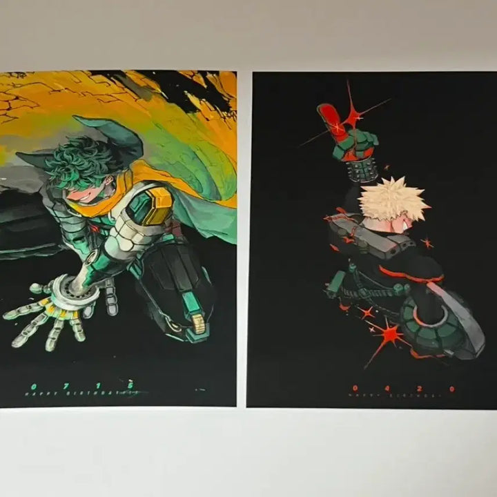 [BUNJANG] My Hero Academia Bakugo Midoriya Bromide Box Set (3 Sheets) / 나의히어로아카데미아 바쿠고, 미도리야 프박 3장 일괄 나히아