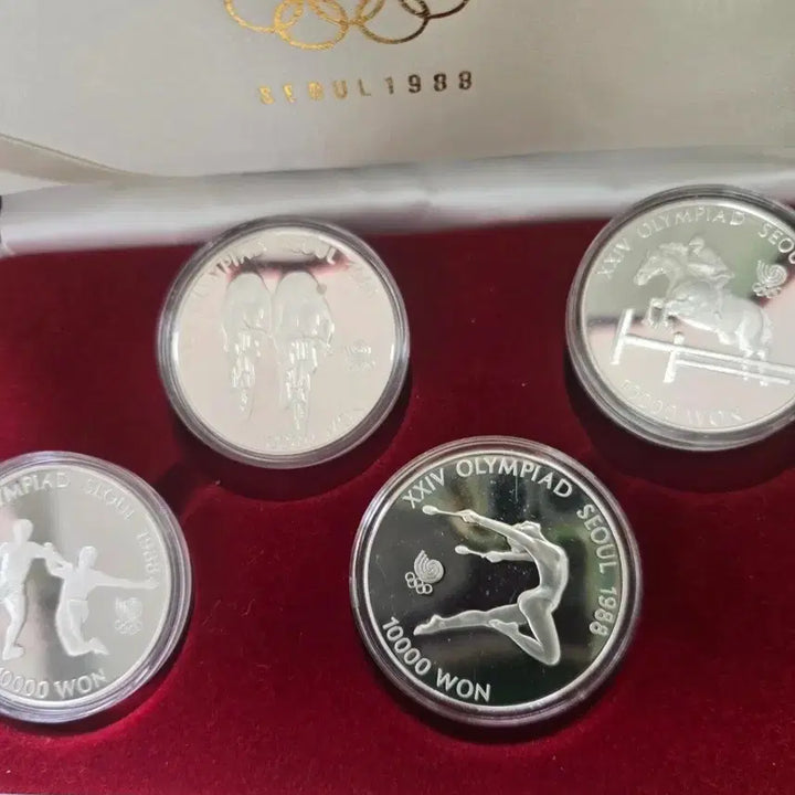 [BUNJANG] Seoul Olympics Commemorative Silver Coin Set (4 x 1oz) / (4온스) 서울 올림픽 기념 4종세트