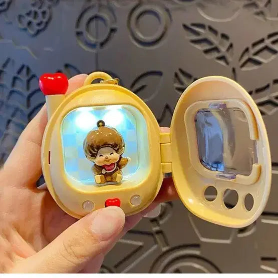 [BUNJANG] Monchhichi Tamagotchi Figure Keychain Yellow / 몬치치 다마고치 피규어 키링.노랑