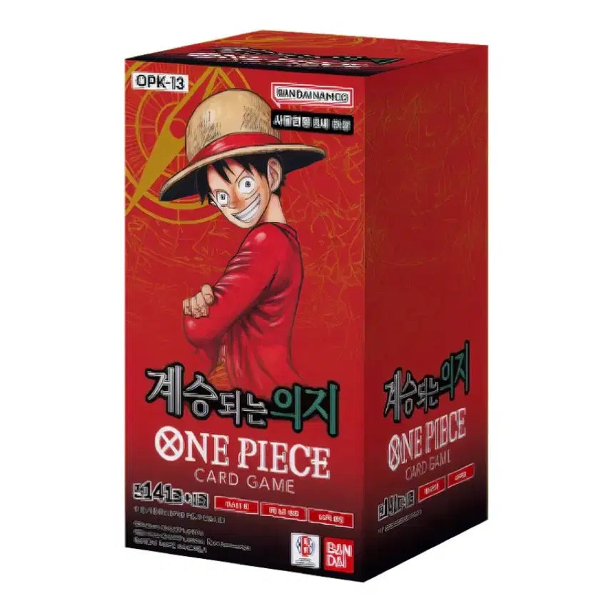 [BUNJANG] One Piece Card Game: Inherited Will OP-13 Booster Pack Box (Sealed) / 원피스 카드 계승되는의지 TCG OP-13 부스터 팩 박스 슈링크있는 미
