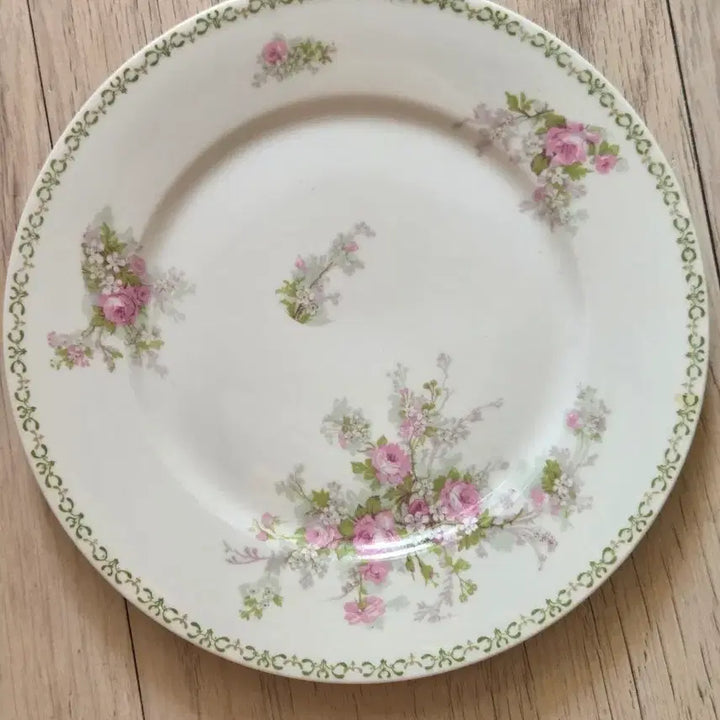 [BUNJANG] Vintage 20cm Plate Floral Ribbon Design / 빈티지 20cm 접시 정리 판매