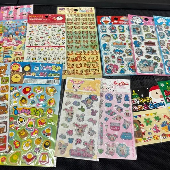 [BUNJANG] Vintage Stickers Bundle Set (13 pcs) / 고전문구 고전 스티커 13개 일괄 판매