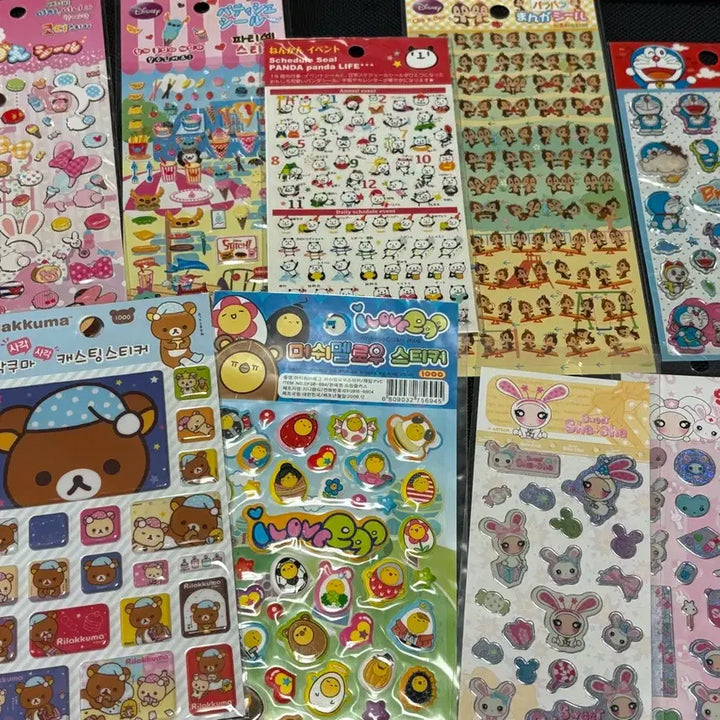 [BUNJANG] Vintage Stickers Bundle Set (13 pcs) / 고전문구 고전 스티커 13개 일괄 판매