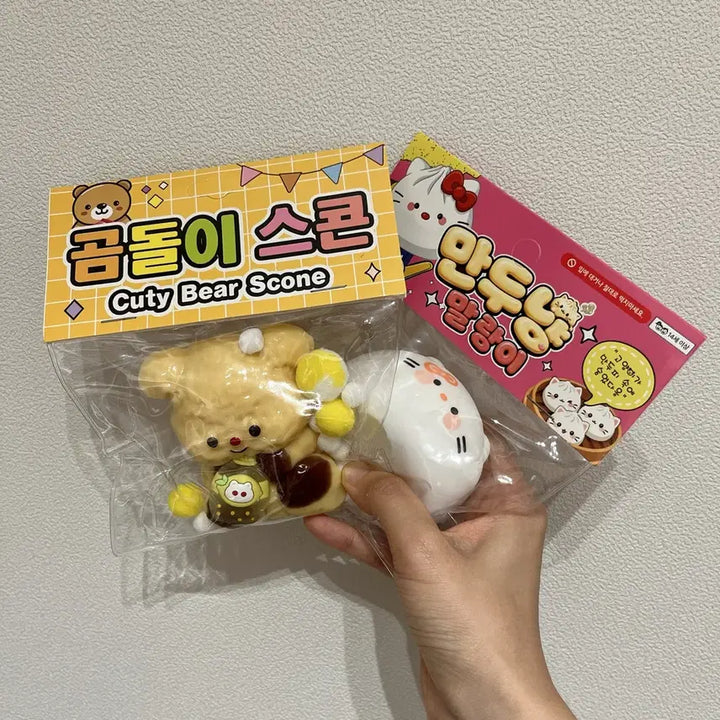[BUNJANG] Hello Kitty Mandu Nyan Squishy Bundle Set / [일괄] 곰돌이 키티 만두냥 말랑이 세트