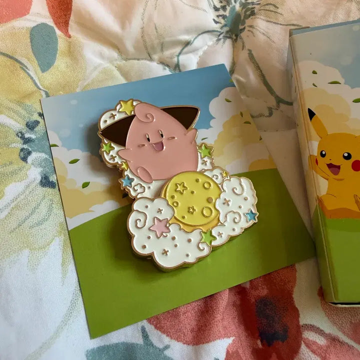 [BUNJANG] Isaac Toast x Pokemon Pi Character Badge Set / 이삭토스트 포켓몬 배지 삐 포켓몬뱃지