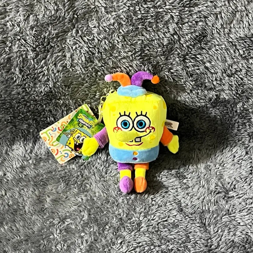 [BUNJANG] SpongeBob SquarePants Clown Pierrot Doll Keychain - New / 새상품 스펀지밥 광대 삐에로 인형 키링