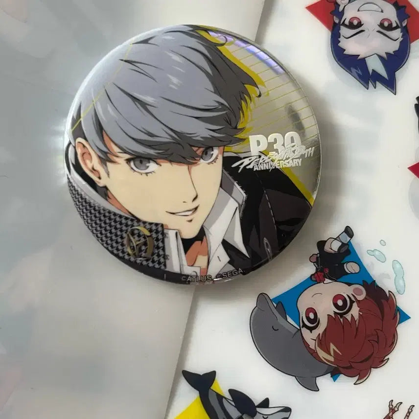 [BUNJANG] BTS Persona Sipher Paradise Random Metal Can Badge + L-Folder Set / 페르소나 씨파라 번장 캔뱃지 + L자화일2종