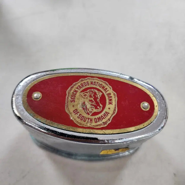 [BUNJANG] Vintage Aluminum &amp; Tin Coin Bank / USA 알류미늄+양철 옛날 저금통 크기10.5cmX6cm 높이6.5cm