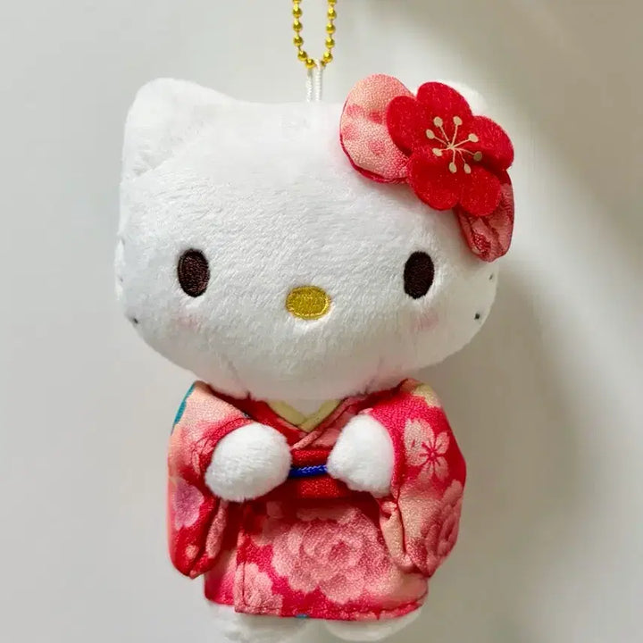 [BUNJANG] Hello Kitty Kimono Keychain Plush Doll / 정품)산리오 기모노 키티 키링 인형