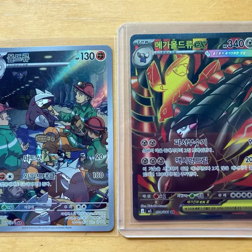 [BUNJANG] Pokemon Card Moltres / Mega Moltres EX SR / 포켓몬카드 몰드류 / 메가몰드류 EX SR