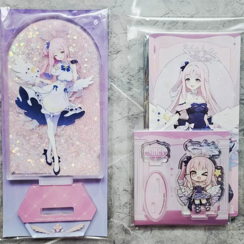 [BUNJANG] Blue Archive Mika Chinese Exclusive Acrylic Bundle / 블루아카이브 미카 아크릴 글리터, 중국한정 아크릴 등 일괄