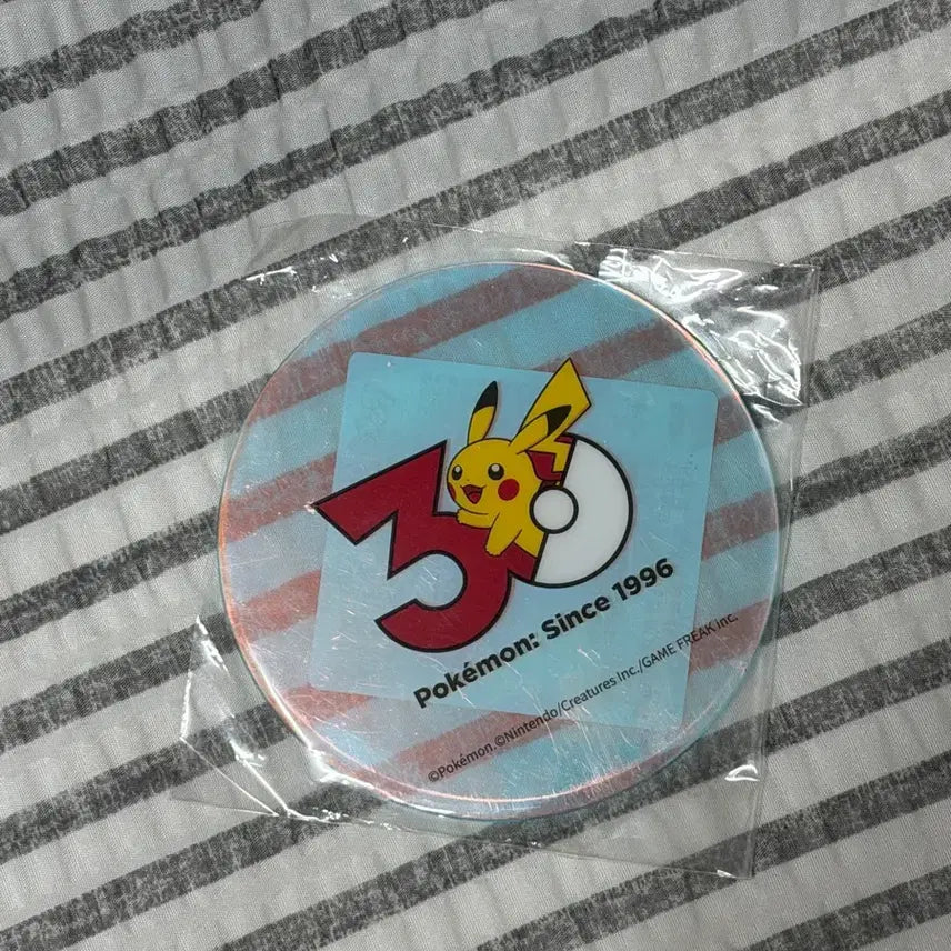 [BUNJANG] Pokemon 30th Anniversary Pikachu Acrylic Coaster / 포켓몬스터 30주년 아크릴 코스터 중포센 피카츄