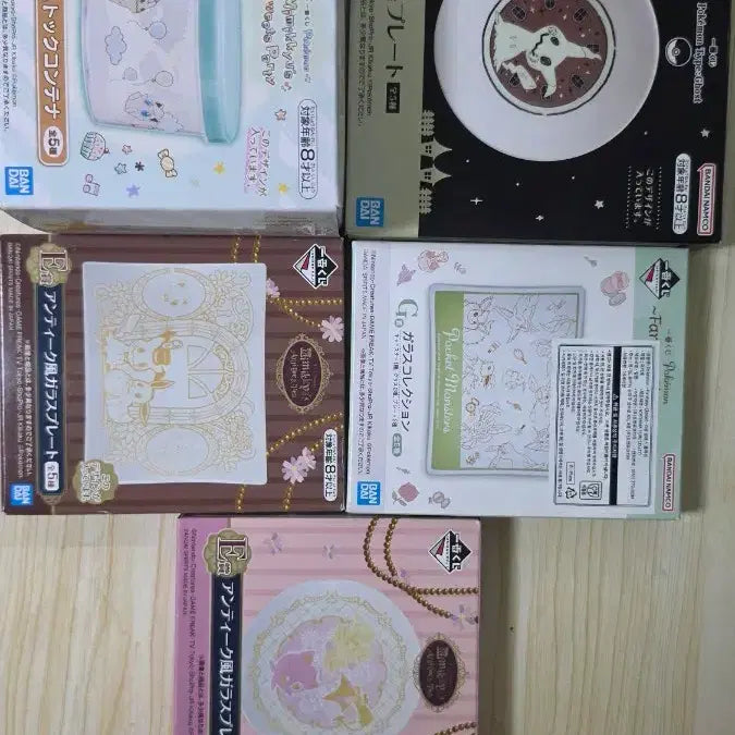 [BUNJANG] Pokemon Ichiban Kuji Tableware Bundle Set (5 Types) / 포켓몬 제일복권 이치방쿠지 테이블웨어 5종 일괄