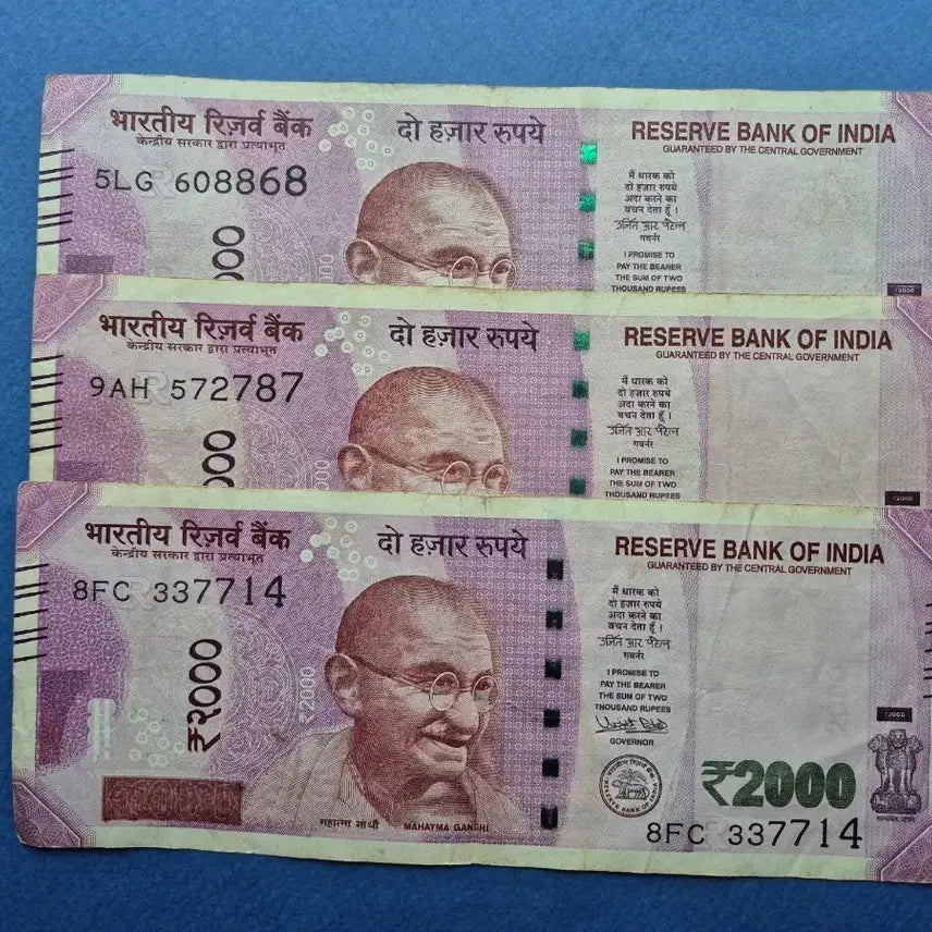 [BUNJANG] India 2,000 Rupee Banknote (2016-2017 Issue) / 인도 2,000 루피 지폐 미품 +
