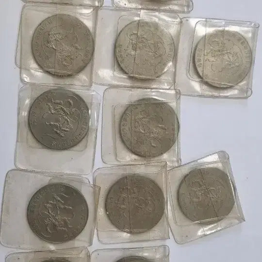 [BUNJANG] 1988 Seoul Olympics Commemorative 1000 Won Coin - Sealed Set (12 Pieces) / 제24회 서울올림픽 유치기념 1000원 주화 비닐보관 12개 일괄/개별판