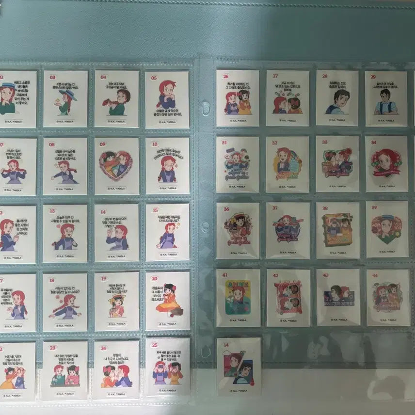 [BUNJANG] Anne of Green Gables, Lee Jung-hoo, Knotted, Ppushyupushy Sticker Set / 빨간머리앤, 노티드, 뿌셔뿌셔 띠부씰 판매