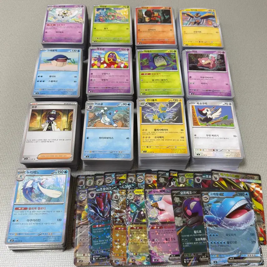 [BUNJANG] Pokemon Cards Duplicate Common R RR 1300 pcs Bundle Set Mint Condition / 포켓몬카드 중복 일반카드 R RR 1500장 일괄 상태 최상