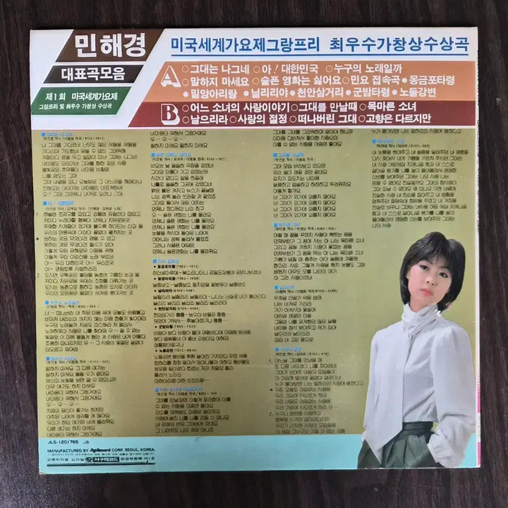 [BUNJANG] Min Hae Kyung Best Hits Collection LP - "The Traveler" / LP 민해경 대표곡 모음 - 그대는 나그네