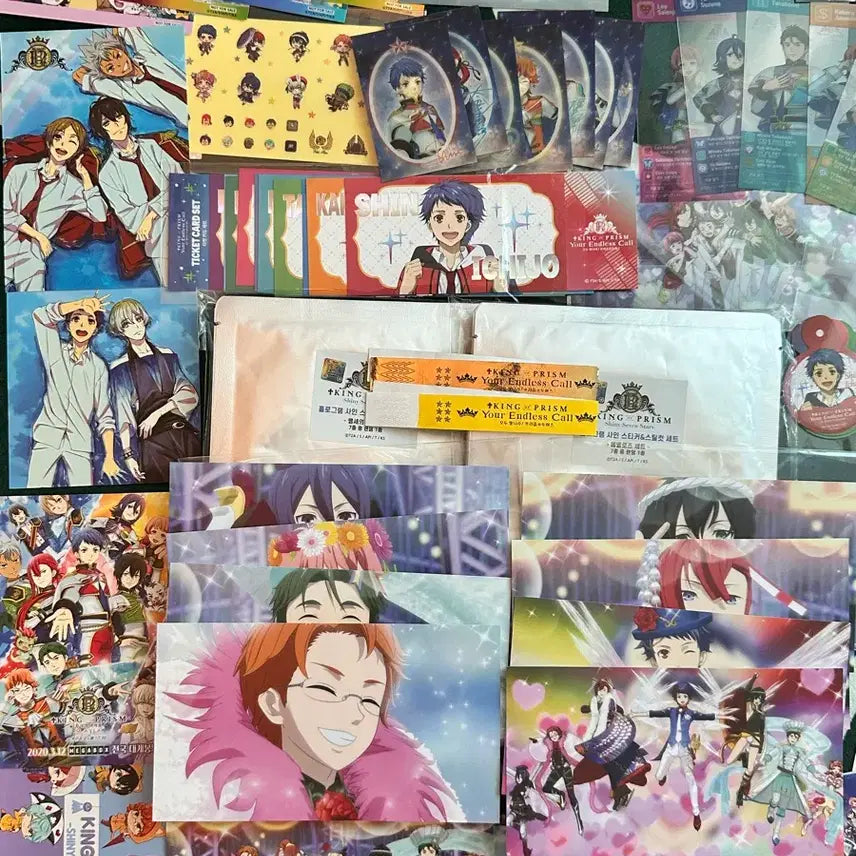 [BUNJANG] King of Prism Preiser Edels / All Stars Film Lucky Draw Bundle Set / 킹프리 애블유 싸인 스티커 , 올스타즈 영화 필름 특전 등 일괄판매
