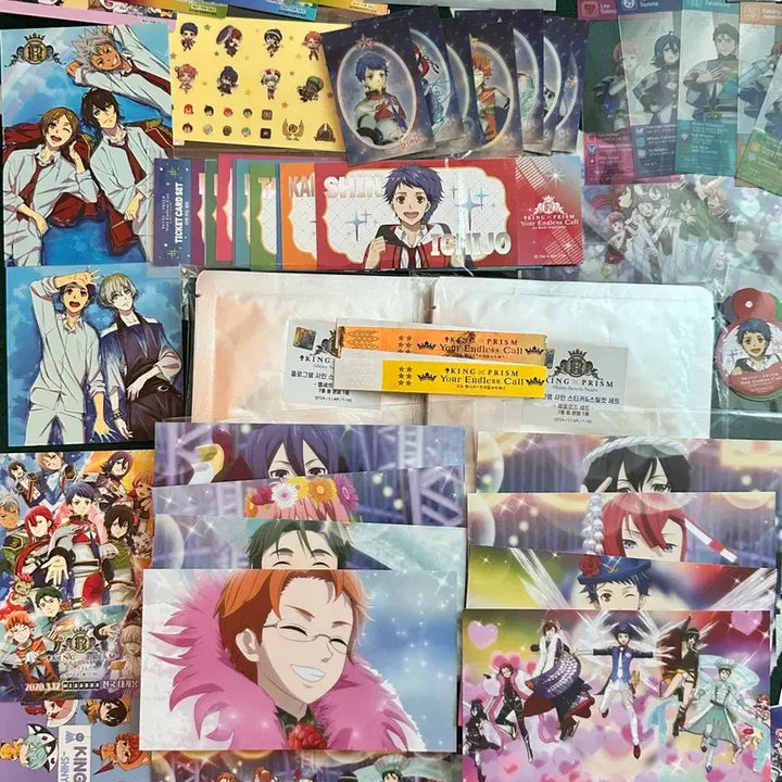 [BUNJANG] King of Prism Preiser Edels / All Stars Film Lucky Draw Bundle Set / 킹프리 애블유 싸인 스티커 , 올스타즈 영화 필름 특전 등 일괄판매