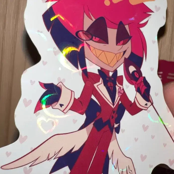 [BUNJANG] Hazbin Hotel Alastor Animate Collaboration Cafe Hologram Sticker / 해즈빈 호텔 알래스터 애니메이트 콜라보 카페 홀로그램 스티커
