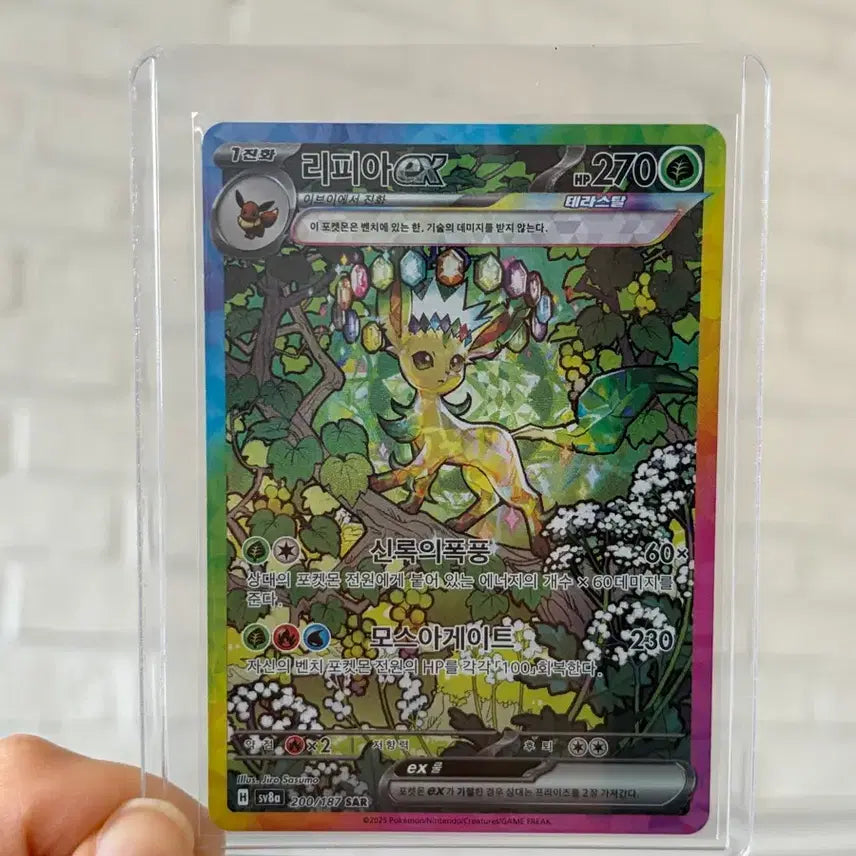 [BUNJANG] Pokemon Card Leafeon Terastal SAR - S Grade / 테라스탈 리피아 SAR s급 팝니다 포켓몬 카드