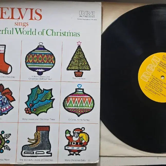 [BUNJANG] Elvis Presley The Wonderful World of Christmas LP Record / Elvis_The Wonderful~Christmas_LP USA