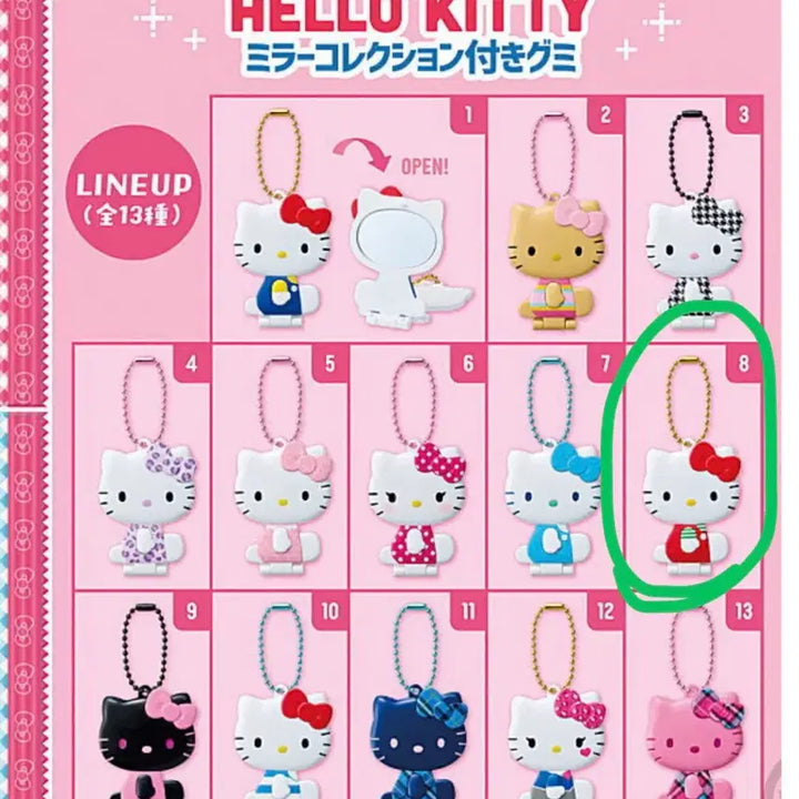[BUNJANG] Bandai Hello Kitty Slide Mirror Gacha 