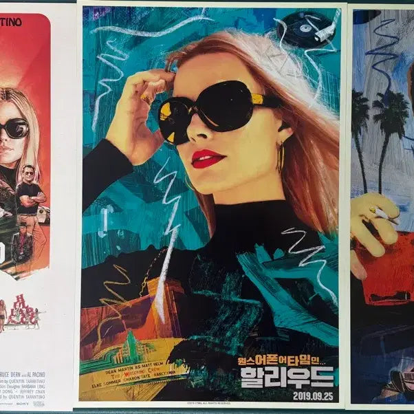 [BUNJANG] Once Upon a Time in Hollywood Poster Set (3 Types) / 원스어폰어타임 할리우드 포스터 3종 팝니다