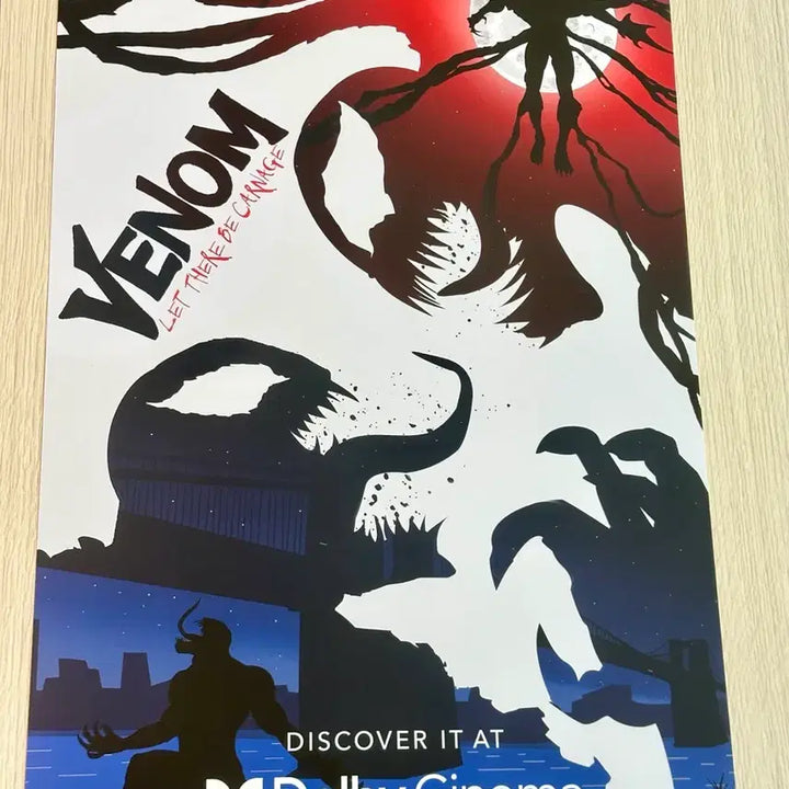 [BUNJANG] Venom Let There Be Carnage Dolby Cinema A3 Poster (2021 Limited Edition) / [2021초희귀한정판]영화 베놈 렛데어비카니지 돌비 포스터(A3)