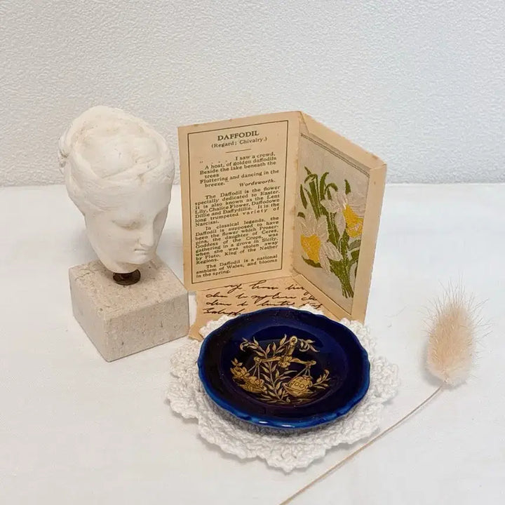 [BUNJANG] Limoges Miniature Plate / 프랑스 블루 리모지 미니어처