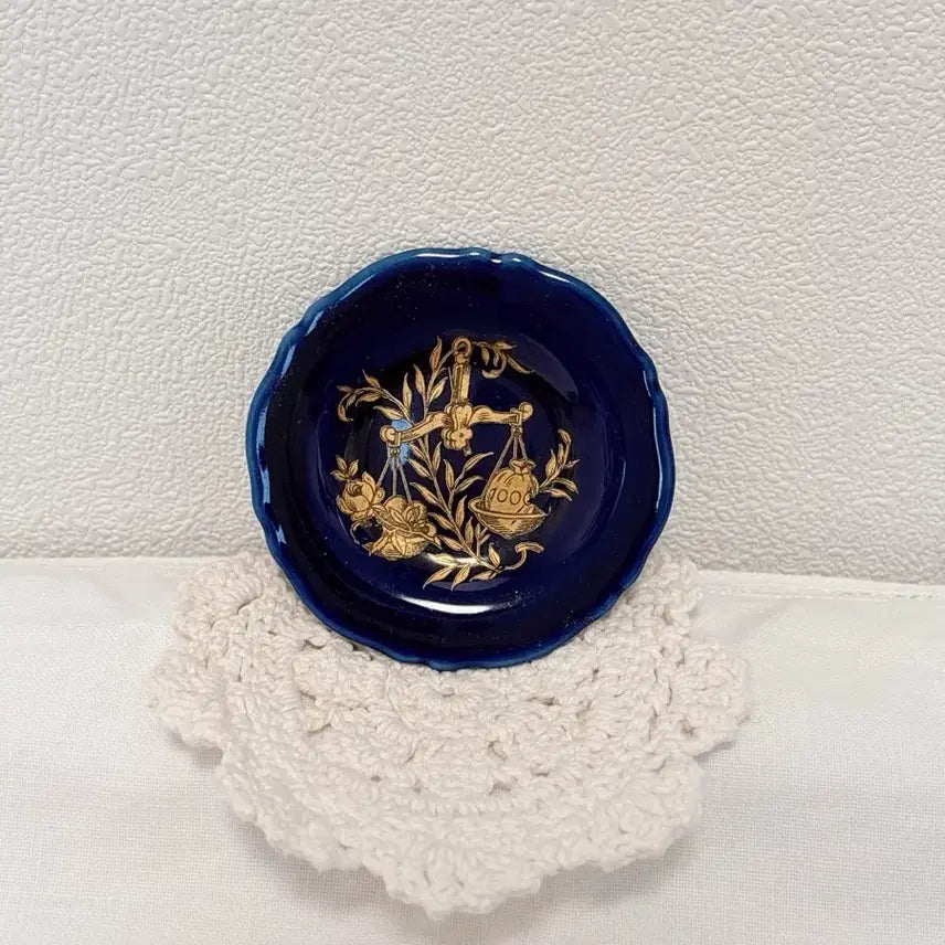 [BUNJANG] Limoges Miniature Plate / 프랑스 블루 리모지 미니어처
