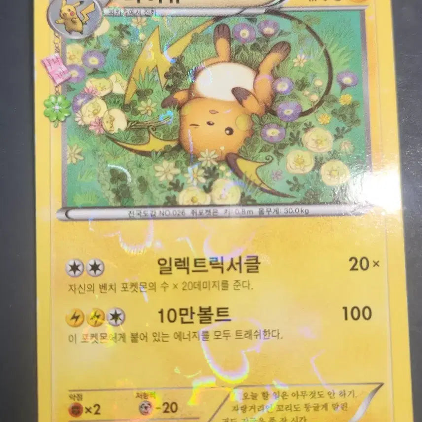 [BUNJANG] Pokemon Card Raichu / 포켓몬카드 심쿵 라이츄