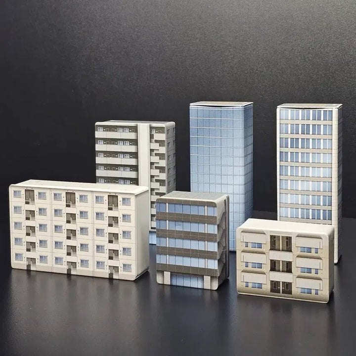 [BUNJANG] Diorama 1/300 Scale Building Tin Case Props Bundle (1 Dent) / [디오라마] 1/300 건물 틴케이스 소품 일괄 (한개 찌그러짐 가격반영