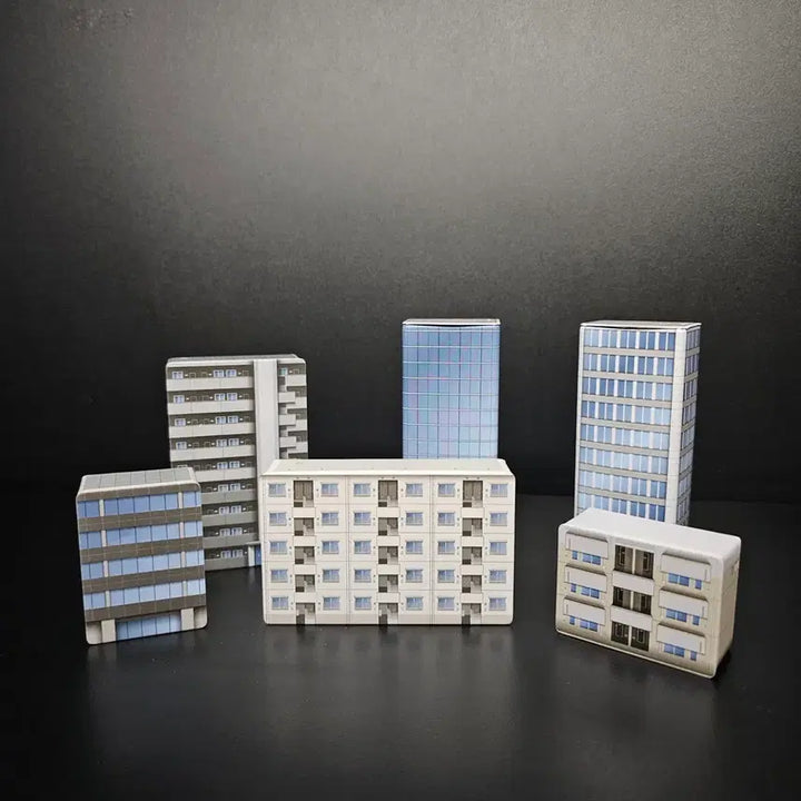 [BUNJANG] Diorama 1/300 Scale Building Tin Case Props Bundle (1 Dent) / [디오라마] 1/300 건물 틴케이스 소품 일괄 (한개 찌그러짐 가격반영