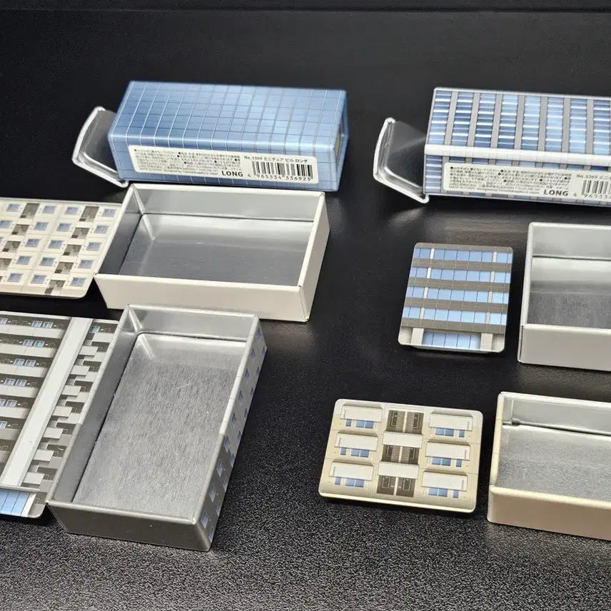 [BUNJANG] Diorama 1/300 Scale Building Tin Case Props Bundle (1 Dent) / [디오라마] 1/300 건물 틴케이스 소품 일괄 (한개 찌그러짐 가격반영