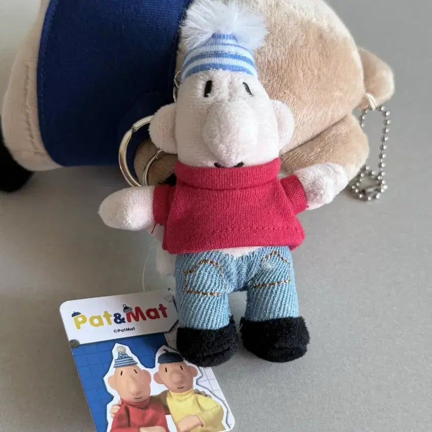 [BUNJANG] Pat &amp; Mat Keyring Plush / 패트와매트 키링 인형