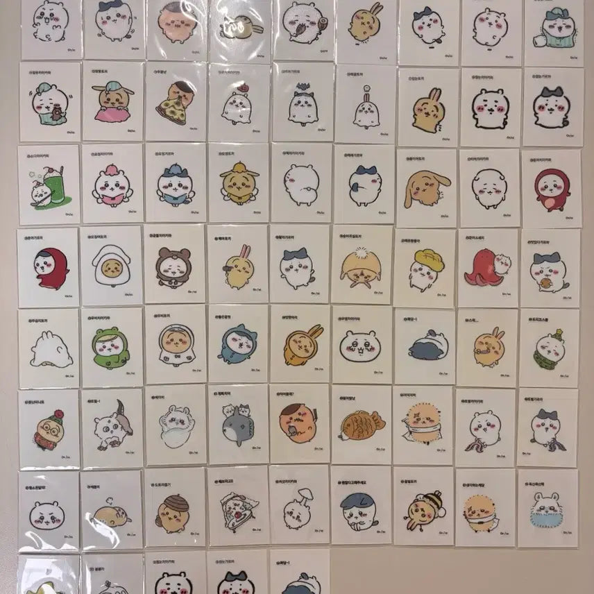 [BUNJANG] Monchou Pouch Sticker Bundle Set / 먼작귀 띠부씰 일괄판매합니다