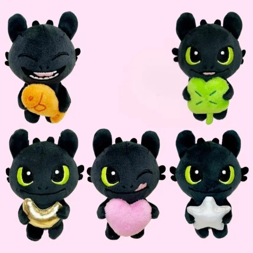 [BUNJANG] Night Fury Dragon 6-Piece Plush Toy Set / 투슬리스 인형 6종