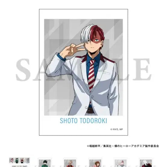 [BUNJANG] Bones Store My Hero Academia Todoroki Shoto &amp; Group Bromide Set / 히로아카 본즈 스토어 브로마이드 토도로키 쇼토 단체 2장 세트