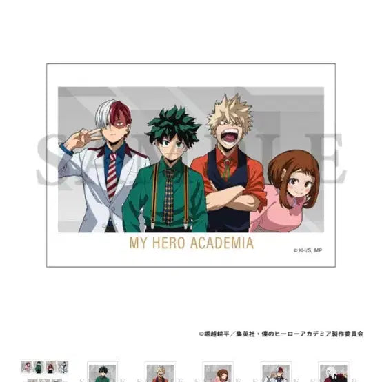 [BUNJANG] Bones Store My Hero Academia Todoroki Shoto &amp; Group Bromide Set / 히로아카 본즈 스토어 브로마이드 토도로키 쇼토 단체 2장 세트